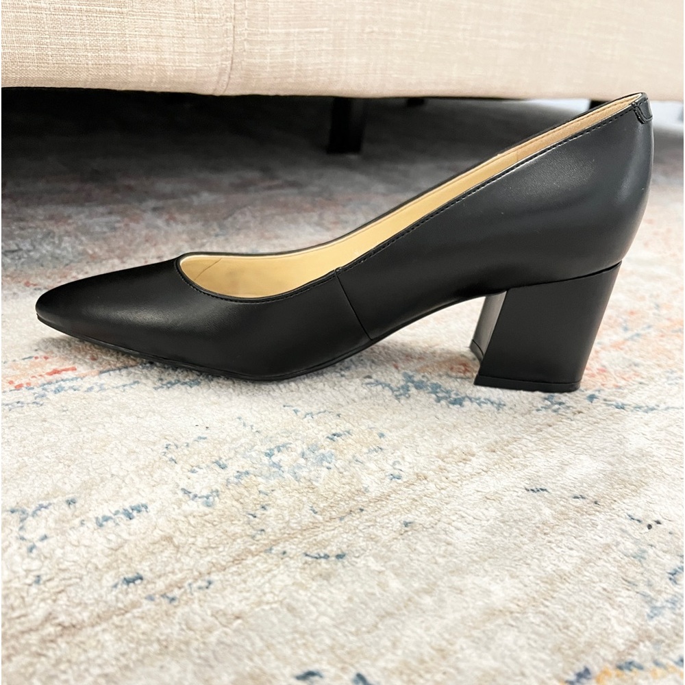 Nine West block heel pump